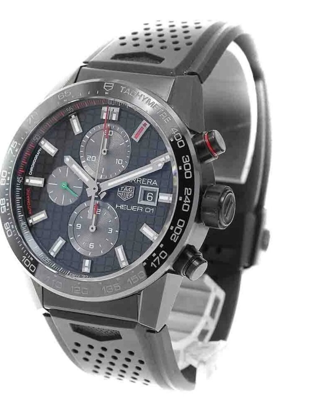 TAG HEUER Carrera Caliber Heuer 01 AIR-K5 CAR201N Automatic Men's Watch - Picture 3 of 7